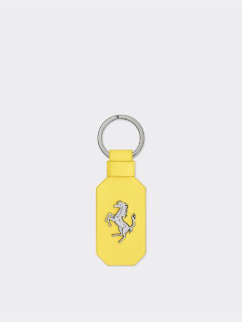 Ferrari Leather keyring with Prancing Horse