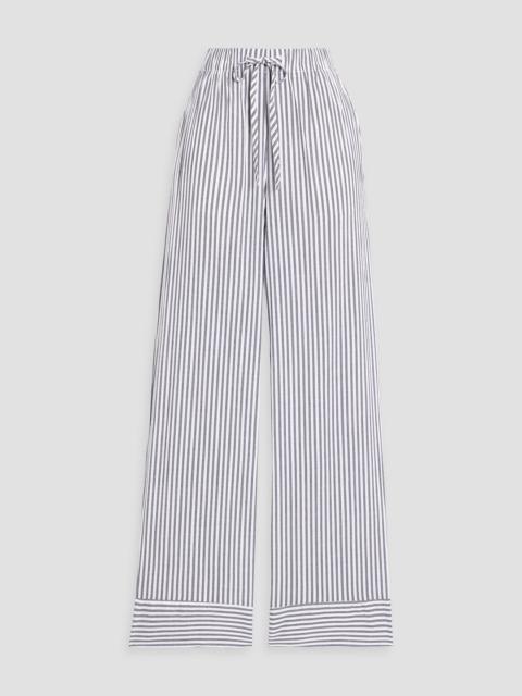 Other Designers Riley striped cotton-blend straight-leg pants