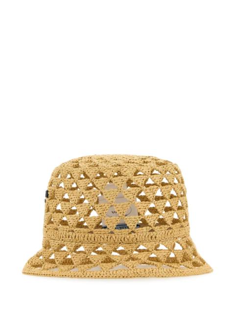 Prada Prada Women Raffia Bucket Hat