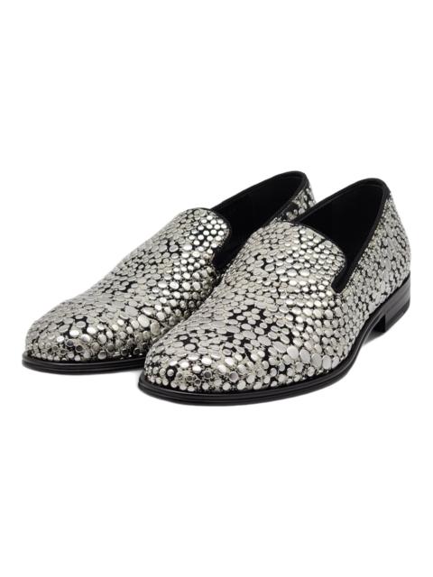 Alexander McQueen Silver Studded Loafers Shoes EU 40 US 7 - New