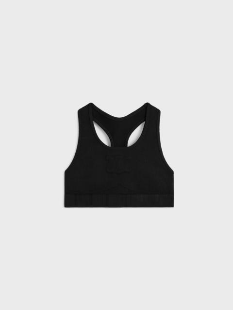 CELINE Triomphe bra in technical jersey