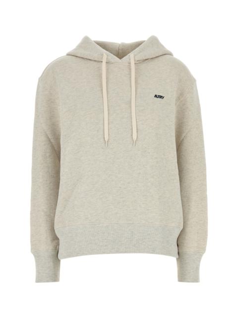 AUTRY Melange light grey cotton Main Wom sweatshirt