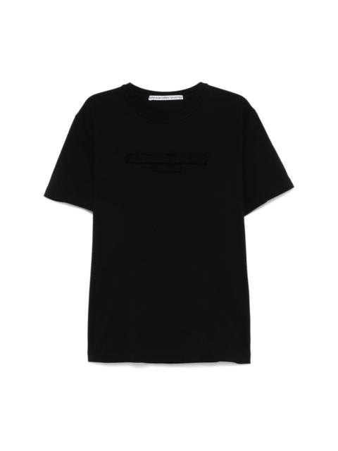 logo-embossed T-shirt
