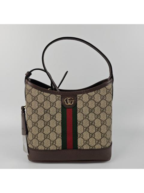 GUCCI GUCCI Ophidia Small $2250 Beige/Ebony Shoulder Bag New And A