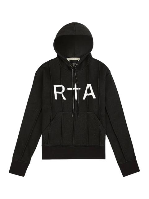 RTA Pintuck Hoodie "Black"