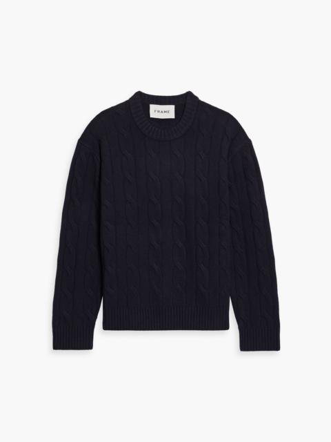 FRAME Cable-knit cashmere sweater