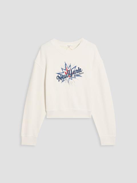 rag & bone Vintage printed French cotton-blend terry sweatshirt
