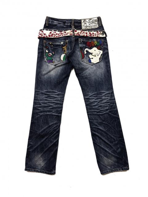 Other Designers Cartoon Network - Lolita Jeans Japan Cartoon Embroidery Denim Bottom Trouser