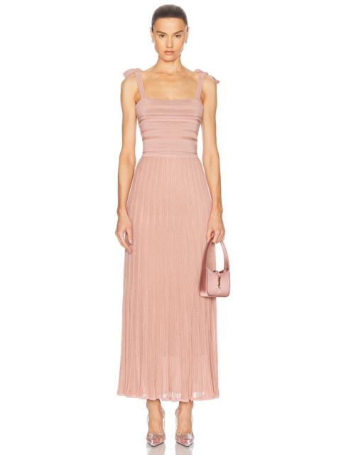 Lucky Metallic Tie Dress