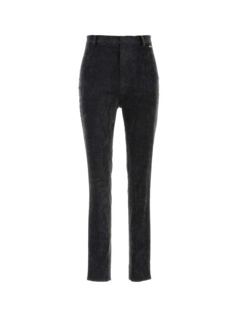 GUCCI Gucci Women Charcoal Stretch Velvet Pant
