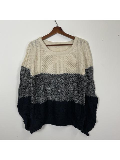 Other Designers Homespun Knitwear - Vintage Unbranded Drawstring Honeycomb Knitwear