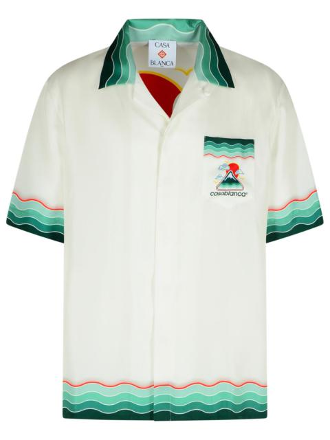 CASABLANCA Casablanca White Silk Shirt Men