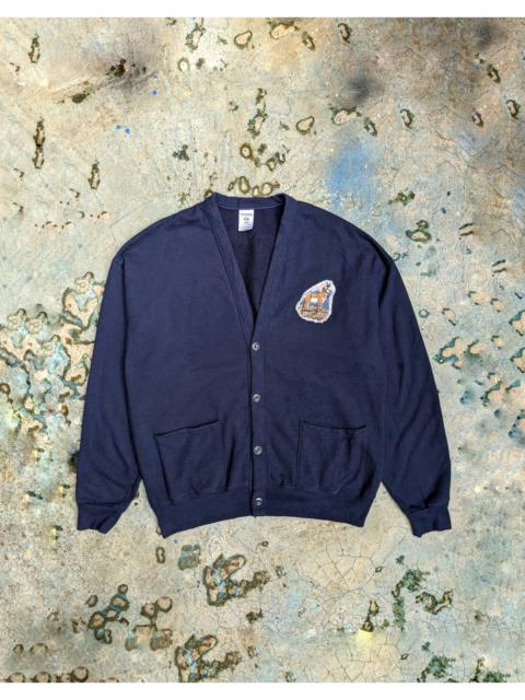 Other Designers Vintage - Vintage Jerzees Animal Patches Cardigan