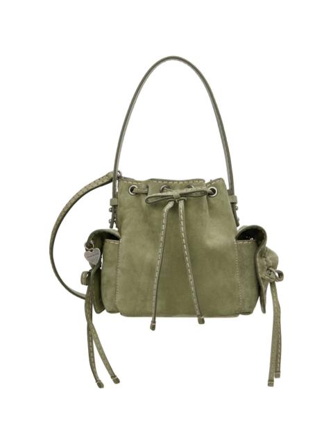 Acne Studios Green Multipocket Mini Bucket Bag