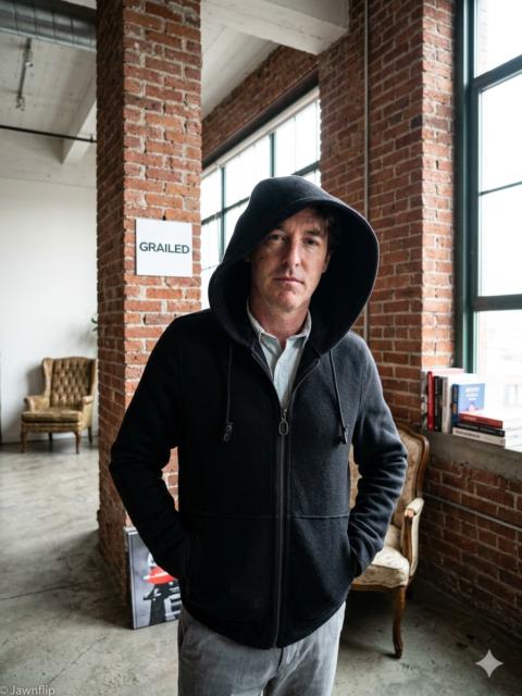 Lanvin Lanvin FW17 Ossendrijver Era Tech Wool Hooded Jacket Size 50