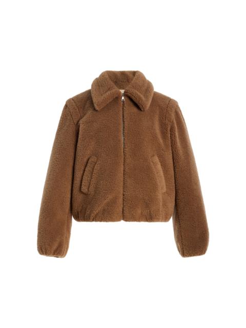 FRAME The Teddy Bomber Jacket brown