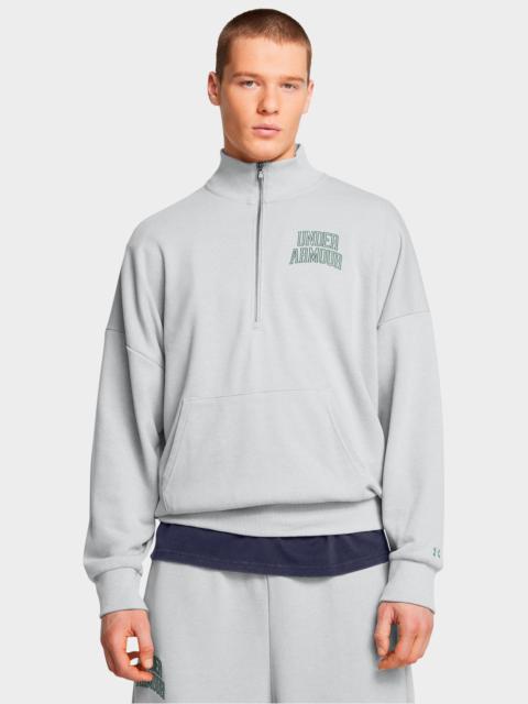 Under Armour Men's Under Armour UA Icon Heavyweight Terry Oversized Half-Zip Top