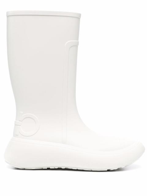 FERRAGAMO logo-embossed chunky rain boots