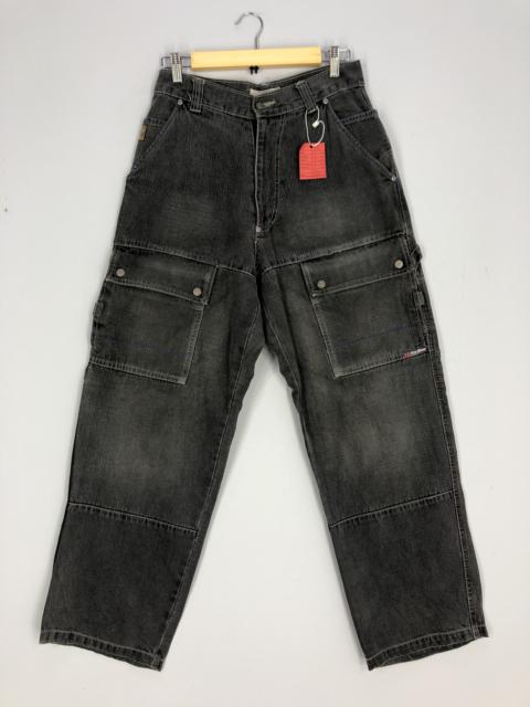 Other Designers Hypebeast - Thriller Denim Cargo Pant Double Pocket Denim Pant