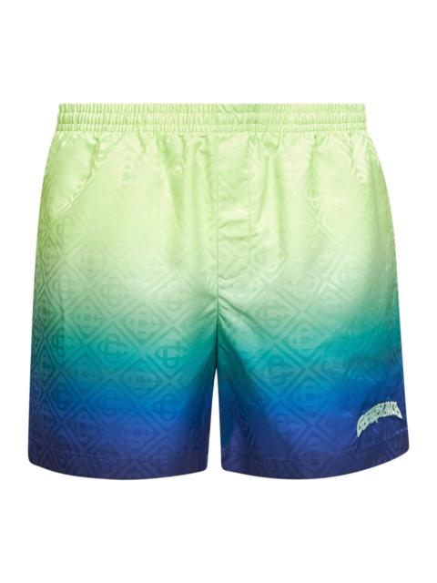 CASABLANCA Casablanca Men Multicolor Gradient Monogram Swim Shorts