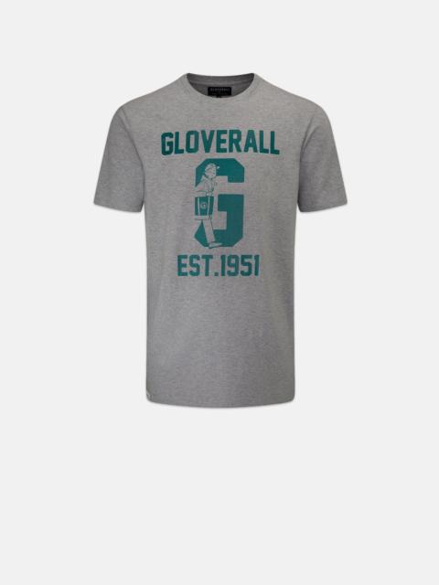 GLOVERALL Men's Graphic T-Shirt Grey