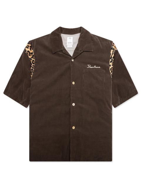 visvim WALLIS DOWN S/S SHIRT - BLACK