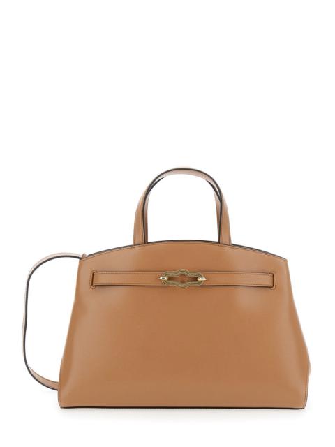 Mulberry Mulberry Women 'Pimlico Small' Beige Handbag With Adjustable And Removable Shoulder Strap In Leather