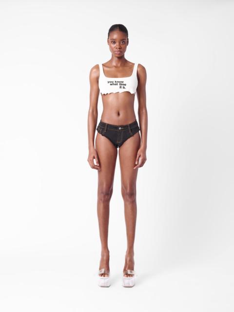 POSTER GIRL OAKLEY DENIM HOTPANTS BLACK