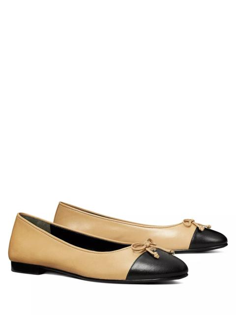 TORY BURCH Women's Cap-Toe Ballet Flats