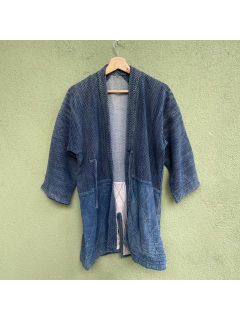 Other Designers Vintage - JAPAN kimono indigo hard denim vintage