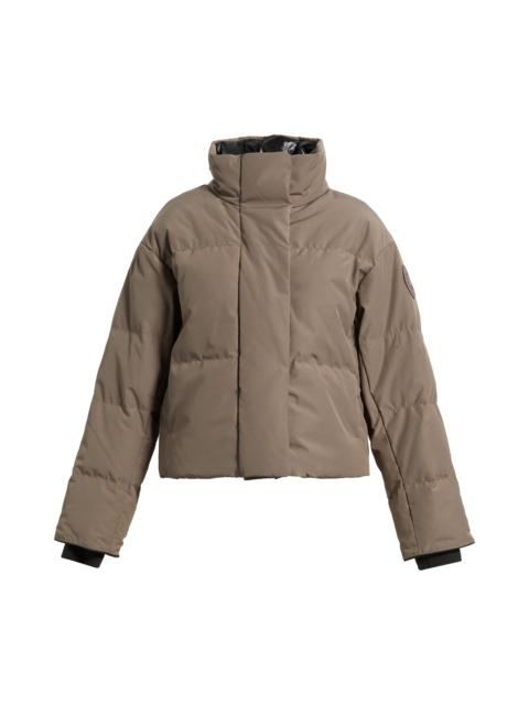 Canada Goose Canada Goose Grandview Black Label Cropped Puffer Jacket in Taupe Grey at Nordstrom