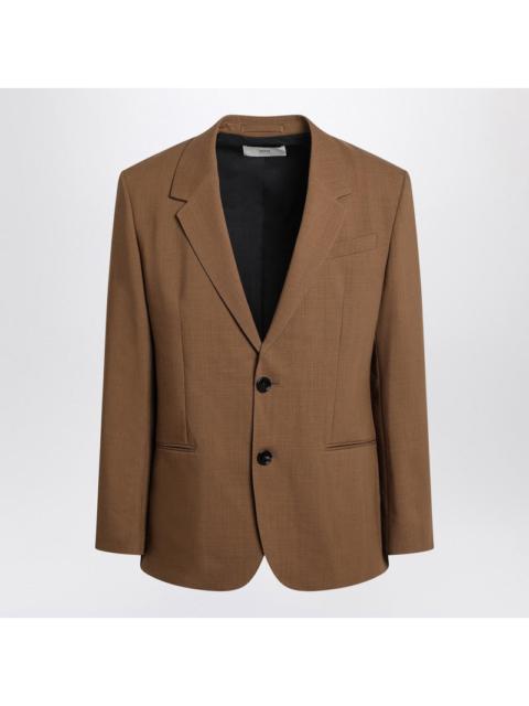AMI Paris Ami Paris Hazelnut Single-Breasted Wool Jacket Men