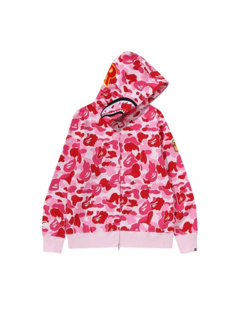A BATHING APE® BAPE ABC Camo Shark Full Zip Hoodie 'Pink'