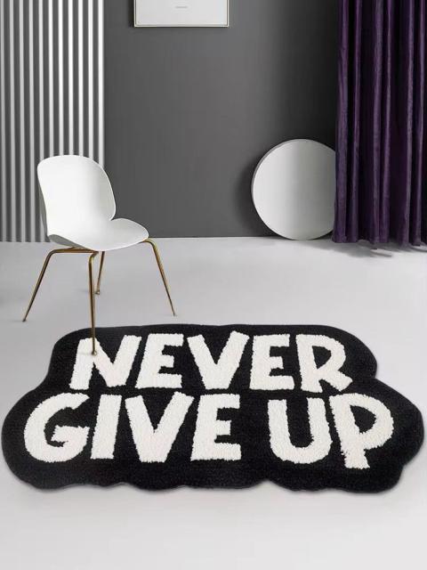 Other - ⚡️Special-shaped Carpet Rug y2k NEVER GIVE UP