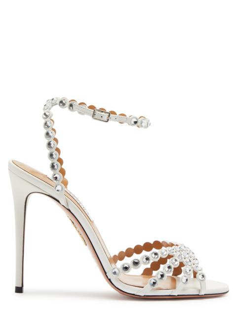 AQUAZZURA Tequila 105 embellished leather sandals