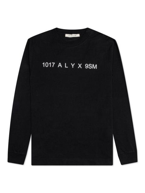 1017 ALYX 9SM 1017 ALYX 9SM LOGO L/S TEE - BLACK