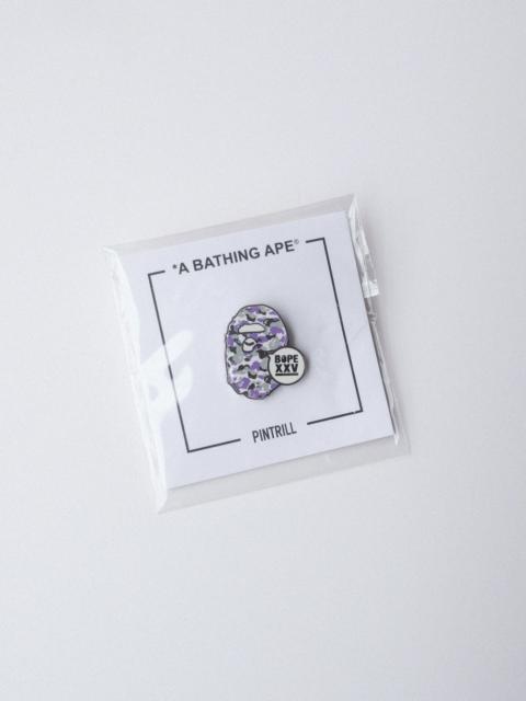 A BATHING APE® A Bathing Ape BAPE XXV Pintrill New York Camo Pin