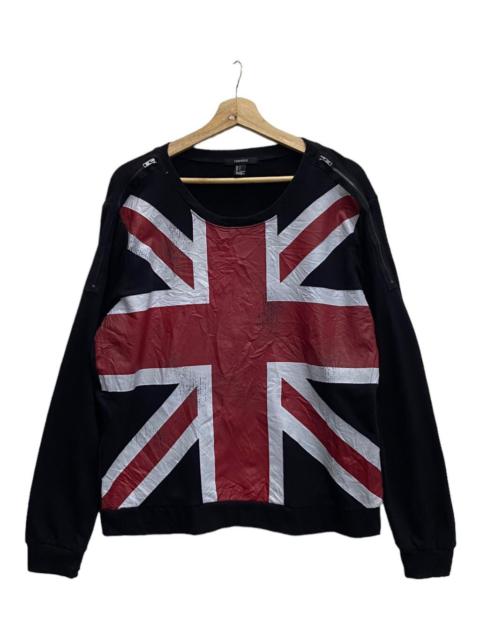 Other Designers If Six Was Nine - RARE BRITISH FLAG PUNK ZIPPER SWEATSHIRT