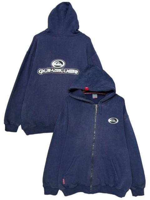 Vintage - Y2K Quiksilver Hoodie Baggy Boxy Surf Skate Cyber Hoodie