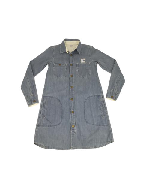 Other Designers Vintage - Vintage Lee Union Made Denim Parka Jacket Flannel Button Up