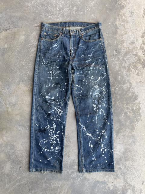 Other Designers Distressed Denim - Levi’s Paint Art Distressed denim