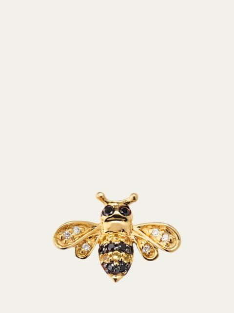 SYDNEY EVAN 14k Gold Diamond & Sapphire Bee Stud Earring (Single)