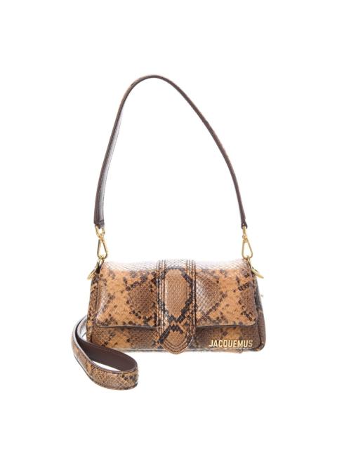 JACQUEMUS Jacquemus Le Petit Bambimou Python-Embossed Leather Shoulder Bag