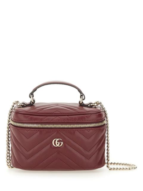 GUCCI MINI VANITY GG MARMONT LEATHER BEAUTYCASE