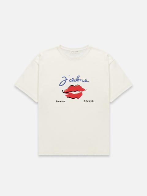 DUKE + DEXTER J'adore Vintage White T-Shirt