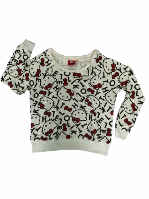 Other Designers Japanese Brand - Hello Kitty All Over Print Sweatshirt Designer Streetwear