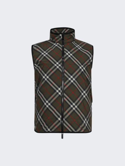 Ip Check Padded Gilet Vest Loch Green