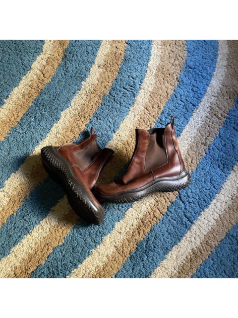 Other Designers Vintage - FW99 Prada chunky leather chealsea Boot