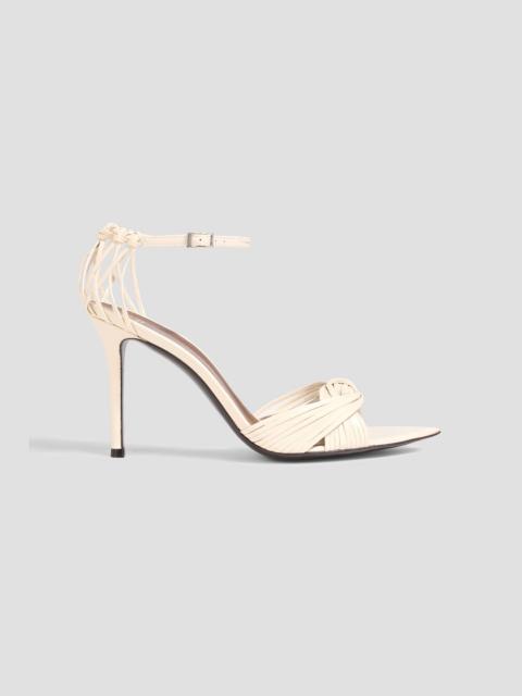 Giuseppe Zanotti Intriigo Knot 90 leather sandals