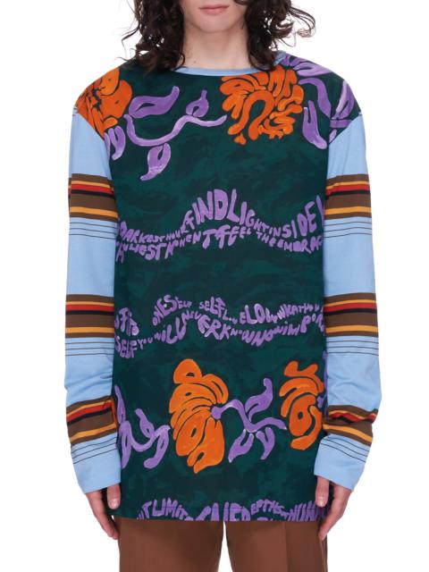 Marni Written Floral Oversized Shirt